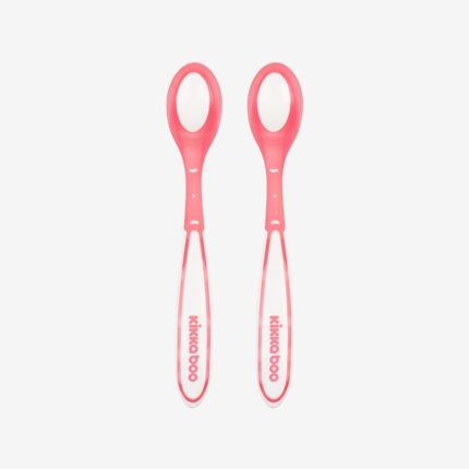 Kikka Boo Heat-sensitive spoons Boo, 2 pieces, pink