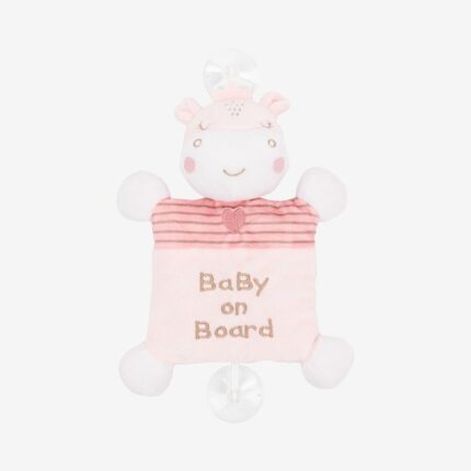 Kikka Boo Soft window toy „Baby on Board“ Hippo Dreams, 26 cm