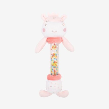 Kikka Boo Kërcitëse e butë Hippo Dreams me tub me topa shumëngjyrësh, 26 cm