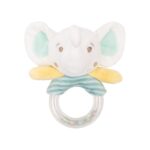 Kikka Boo Kërcitëse e butë elefant i vogël Elephant Time me topa shumëngjyrësh, 16 cm
