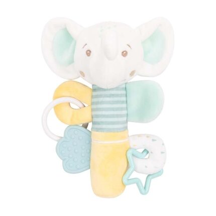 Kikka Boo Soft activity toy Elephant Time with squeaker and teethers, 30 cm
