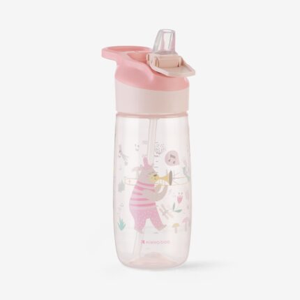 Kikka Boo Bottle with silicone nipple Music Fest, 450 ml, pink