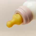 BIBS Teat for glass bottle, slow flow, latex, 2 pieces