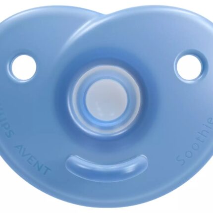 Philips Avent Soothie silicone soother 0–6 months, 2 pieces, blue