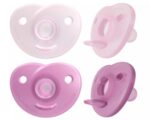 Philips Avent Çucël qetësuese silikoni Soothie 0–6 muaj, 2 copë, rozë