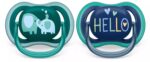 Philips Avent Çucël qetësuese ultra air 18+ muaj, 2 copë, jeshile dhe blu