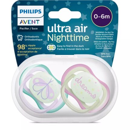 Philips Avent Çucël qetësuese nate ultra air 0–6 muaj, 2 copë