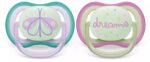 Philips Avent Ноќна цуцла лажалка ultra air 0–6 месеци, 2 парчиња