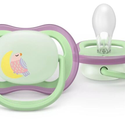Philips Avent ultra air night soother 6–18 months, 2 pieces