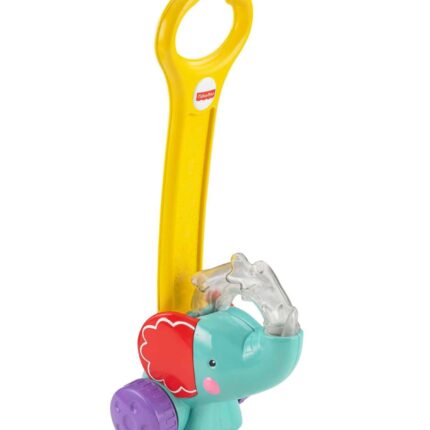 Fisher Price Elefant shtytës Pop ‘n Push me 3 topa shumëngjyrësh