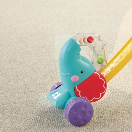 Fisher Price Elefant shtytës Pop ‘n Push me 3 topa shumëngjyrësh