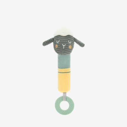 Kikka Boo Soft toy with squeaker and teether Sleepy Sheep, 21.5 cm