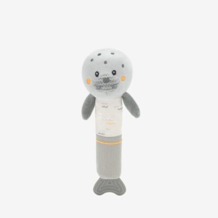 Kikka Boo Soft toy with squeaker and teether Seally Me, 25 cm