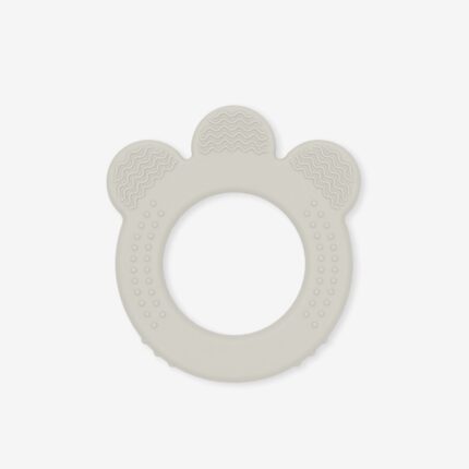 Kikka Boo Silicone teether Platinum Silicone with 3 textures, Sand (cream)