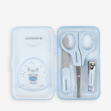 Kikka Boo Baby manicure set Stripy Friends in a box, blue