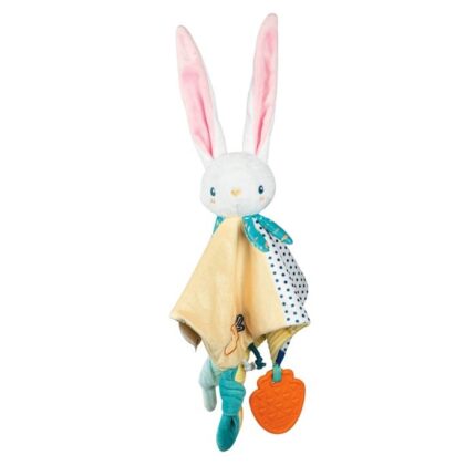 Clementoni Soft Cuddles Мека играчка-ќебенце зајаче со глодалка