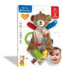 Clementoni Baby Мека играчка-ќебенце мече Lovely Bear со глодалка