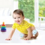 Babyjem Crawling knee pads with Velcro, blue