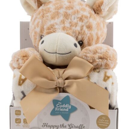 Free2Play Plush giraffe Hoppy with blanket, gift set