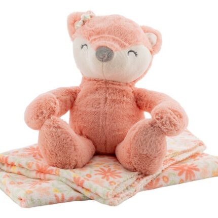 Free2Play Plush fox Nory with blanket, gift set