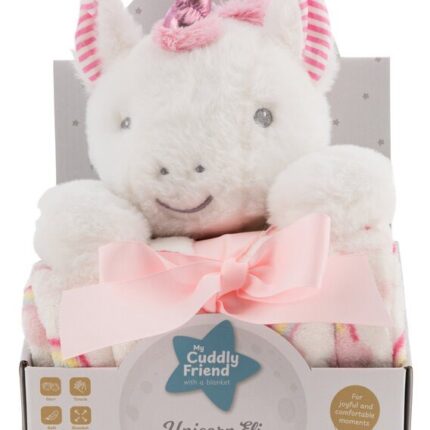 Free2Play Plush unicorn Eli with blanket, gift set