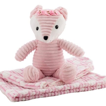 Free2Play Plush fox Lora with blanket, gift set