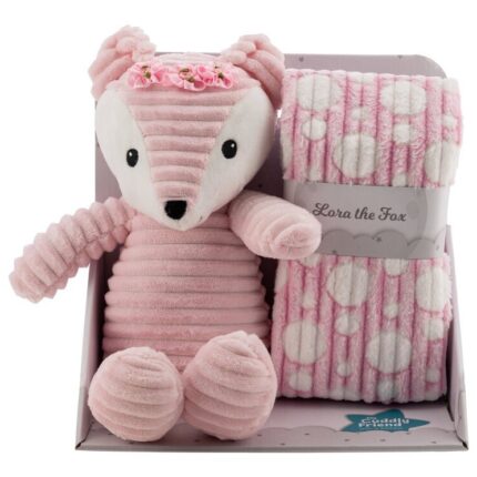 Free2Play Plush fox Lora with blanket, gift set