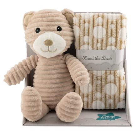Free2Play Plush bear Lumi with blanket, gift set