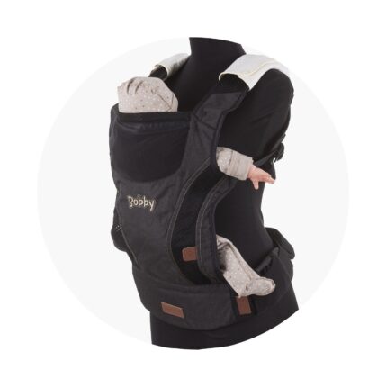 Chipolino Bobby baby carrier, 3 positions, ebony (black)