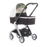 Chipolino Emotion 3-in-1 baby stroller with car seat, white/graffiti