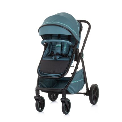 Chipolino Misty 2-in-1 baby stroller, aloe (grey-green)
