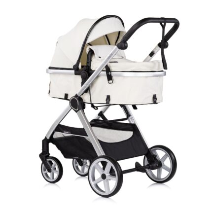 Chipolino Vista 2-in-1 convertible baby stroller, biscotti (cream)