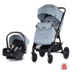 Karrocë për bebe Chipolino Ultera 2 në 1 me karrige makine i-Size, borzilok