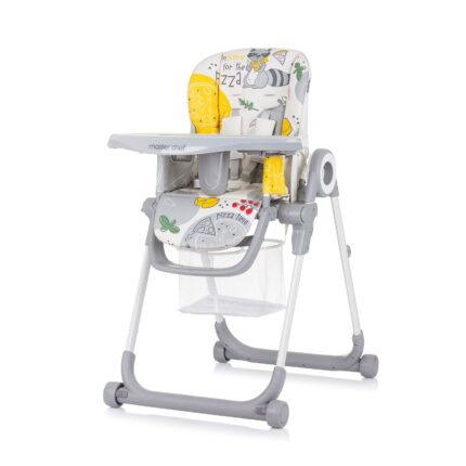 Chipolino Master Chef high chair with wheels, ash grey
