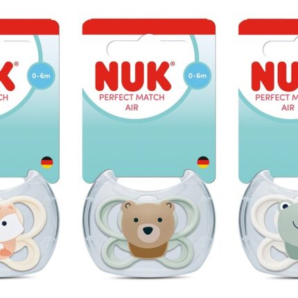 NUK Perfect Match Air silicone soother, 0–6 months
