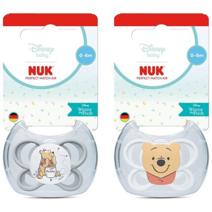 NUK Disney Perfect Match Air Winnie the Pooh soother, 0–6 months