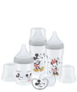 NUK Disney Почетен сет шишиња Perfect Match Мики Маус, со цуцла лажалка