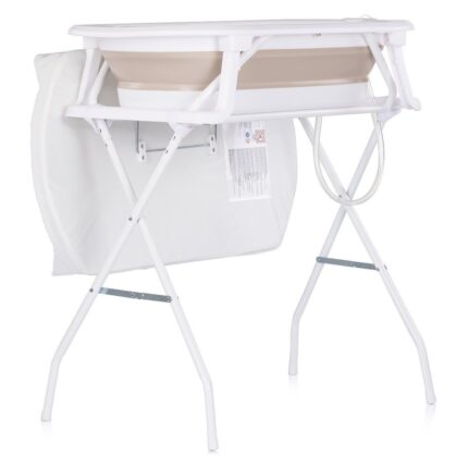 CHIPOLINO Sonata 3-in-1 baby bathtub with stand and changing pad, latte, SHVSO0262LA