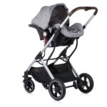 CHIPOLINO Zara car seat/carrycot 0-13 kg with stroller adapters, platinum, SKZA02202PL