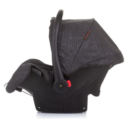 CHIPOLINO Aspen car seat/carrycot 0-13 kg with stroller adapters, ebony, STKAS02301EB