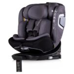 CHIPOLINO Clima Air 360° i-Size car seat with ISOFIX, heating and cooling, 40-150 cm, anthracite, STKCLA2504AN
