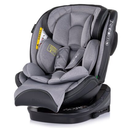 CHIPOLINO Hypnotic 360° i-Size car seat with ISOFIX, 40-150 cm, grey, STKHYP0252CL