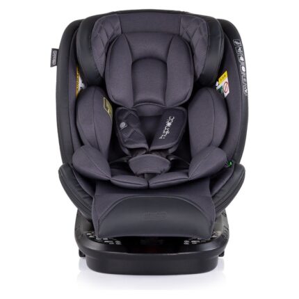 CHIPOLINO Hypnotic 360° i-Size car seat with ISOFIX, 40-150 cm, anthracite, STKHYP0253AN