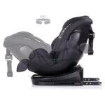 Karrige makine CHIPOLINO Hypnotic 360° i-Size me ISOFIX, 40-150 cm, antracit, STKHYP0253AN