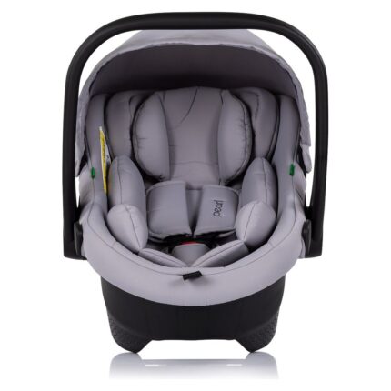 CHIPOLINO Pearl i-Size car seat/carrycot 40-87 cm with stroller adapters, platinum, STKPE0262PL