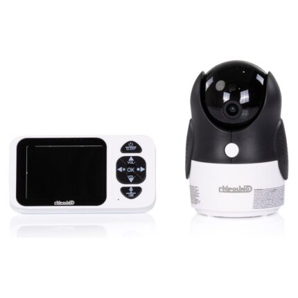 Video monitor për bebe CHIPOLINO Penguin me ekran LCD 2,8 inç, i bardhë, VIBEFPE02501WH