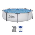 Bestway Pishinë me skelet metalik, 305 x 76 cm