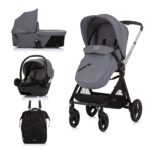 Karroca për bebe Chipolino Elite 3 në 1, Granite (gri)
