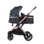 Karrocë kombinuese CHIPOLINO Zara 2 në 1, deri në 22 kg, antracit, KKZAT02201AN