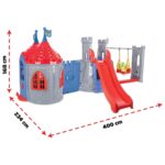 Pilsan Castle set with slides and swing, 168 x 233.5 x 400 cm
